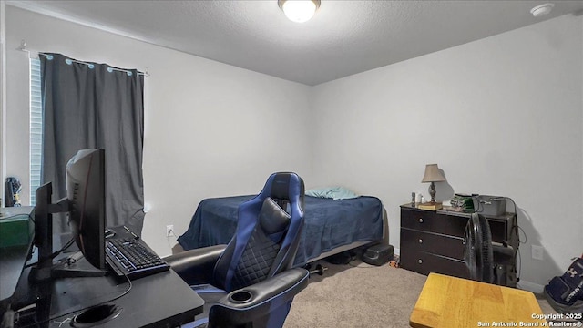 229 Colebrook Way, Cibolo, TX 78108 - carpeted bedroom featuring a desk