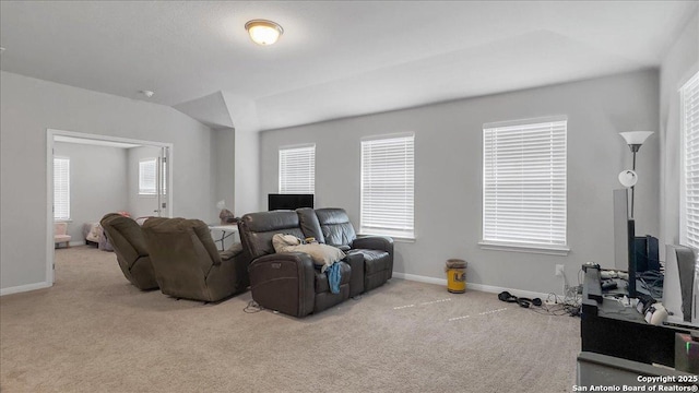 229 Colebrook Way, Cibolo, TX 78108 - carpeted living room with baseboards