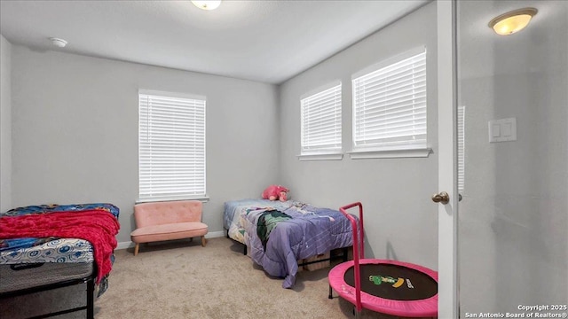 229 Colebrook Way, Cibolo, TX 78108 - bedroom with multiple windows, carpet floors, and baseboards