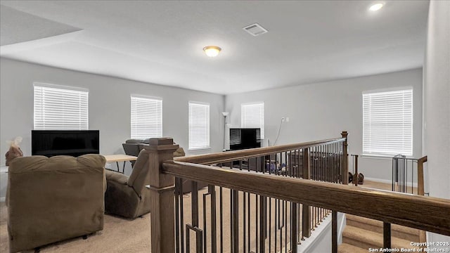 229 Colebrook Way, Cibolo, TX 78108 - living area featuring light carpet