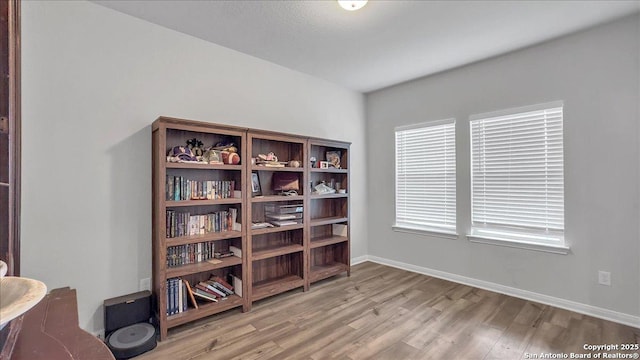 229 Colebrook Way, Cibolo, TX 78108 - living area with light wood-style flooring and baseboards