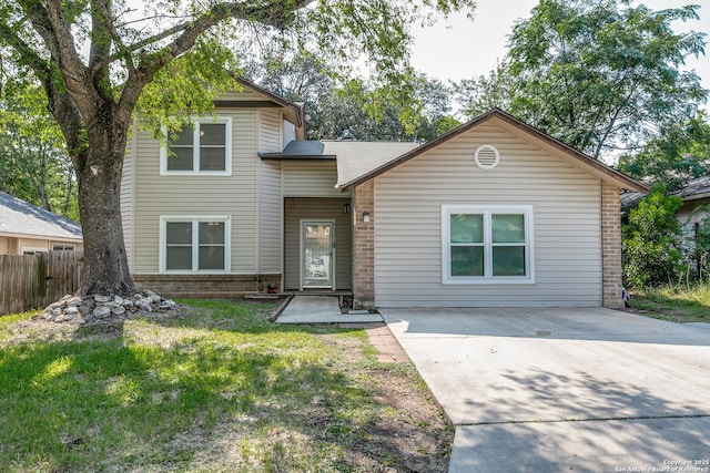 9331 Autumn Sunrise, San Antonio, TX 78254 - view of front of home featuring brick siding and concrete driveway