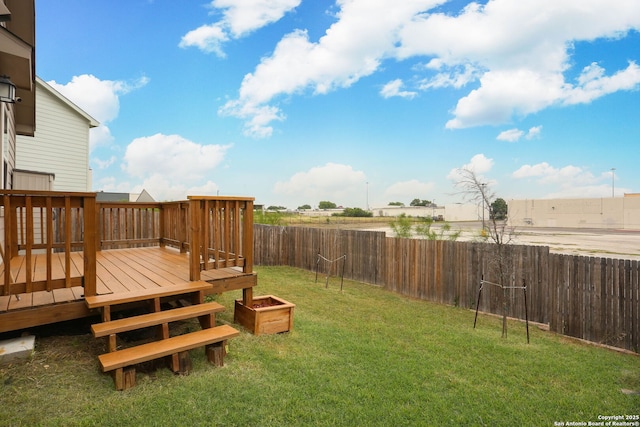 1206 Kiskadee Way, San Antonio, TX 78245 - view of yard featuring a deck