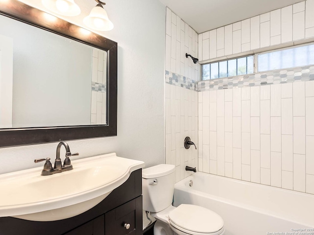 3601 Candleridge, San Antonio, TX 78244 - full bath with toilet, vanity, and shower / washtub combination