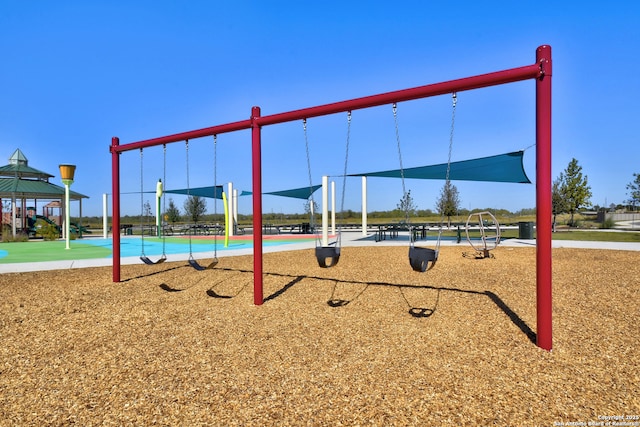 15134 Silver Tree, Von Ormy, TX 78073 - community jungle gym with a gazebo
