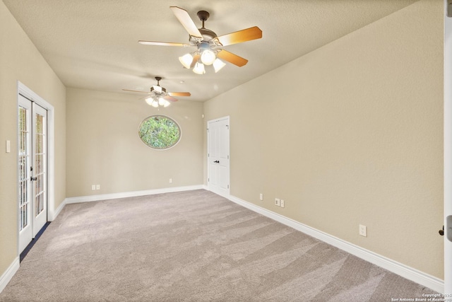 16227 San Cayetano, Helotes, TX 78023 - carpeted spare room featuring a ceiling fan and baseboards