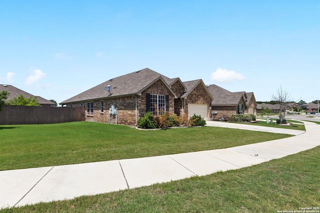 122 Braeburn, Boerne, TX 78015 - view of front of house featuring driveway, brick siding, and an attached garage