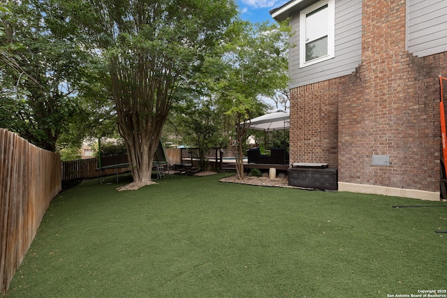 611 San Diego, San Antonio, TX 78232 - view of yard with a trampoline