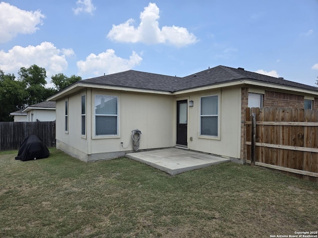 11002 Colt Chase, San Antonio, TX 78254 - back of house featuring a patio and roof with shingles