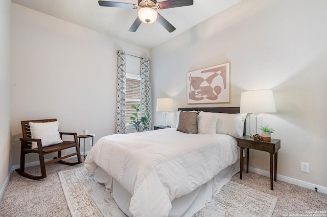 25318 Pleasant Bch, San Antonio, TX 78255 - bedroom featuring carpet, baseboards, and a ceiling fan