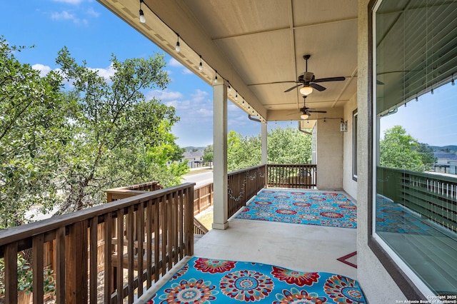 25318 Pleasant Bch, San Antonio, TX 78255 - balcony with a ceiling fan