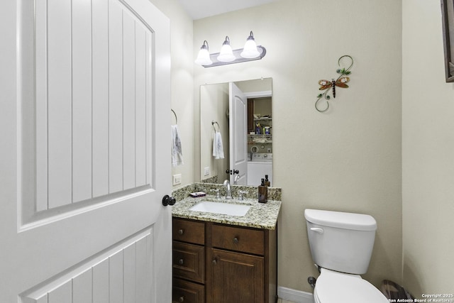 187 Tracks Trl, Center Point, TX 78010 - half bath featuring toilet and vanity