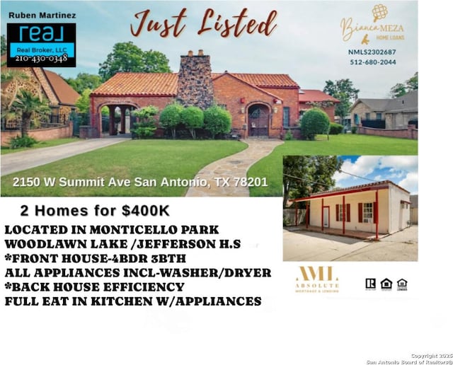 2150 W Summit Ave, San Antonio, TX 78201 - view of a document with a collage of images