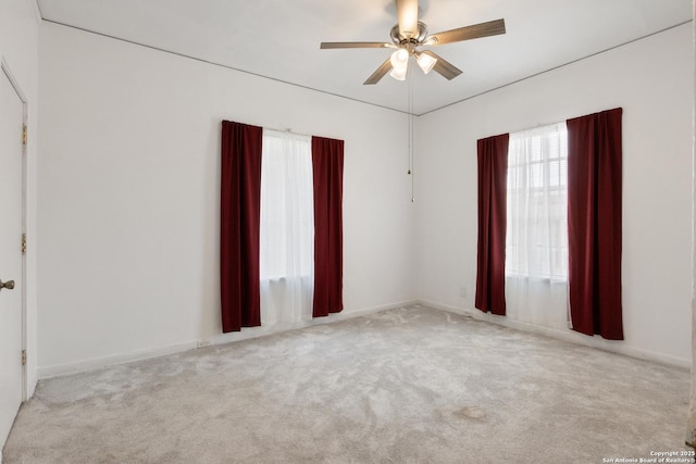 2150 W Summit Ave, San Antonio, TX 78201 - carpeted empty room featuring ceiling fan and baseboards