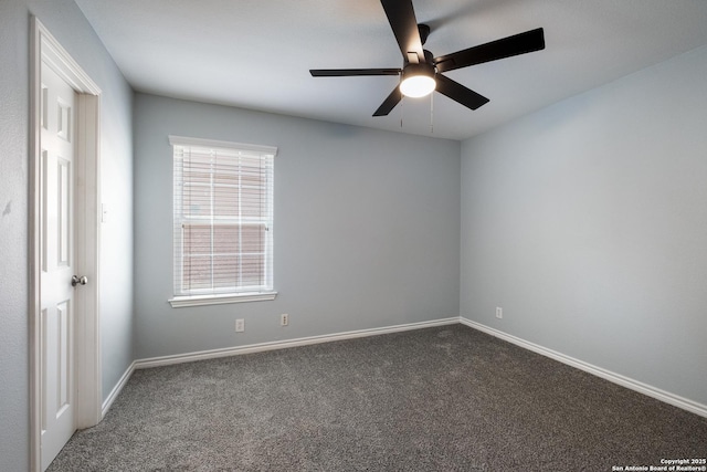 9911 Sable Arrow, San Antonio, TX 78251 - carpeted empty room with ceiling fan and baseboards
