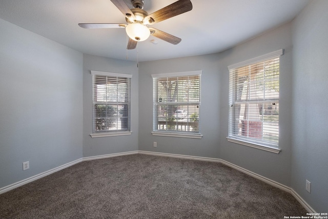 9911 Sable Arrow, San Antonio, TX 78251 - carpeted empty room featuring a ceiling fan and baseboards