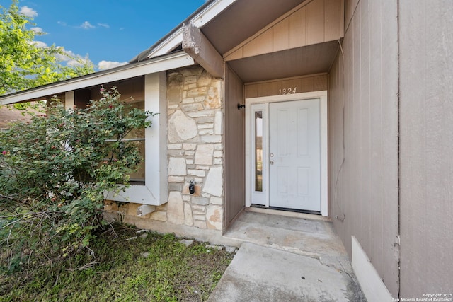 1324 Longmont, San Antonio, TX 78245 - view of exterior entry with stone siding