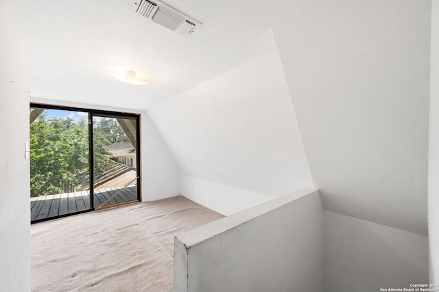 771 Mockingbird, Spring Branch, TX 78070 - interior space featuring vaulted ceiling and carpet floors