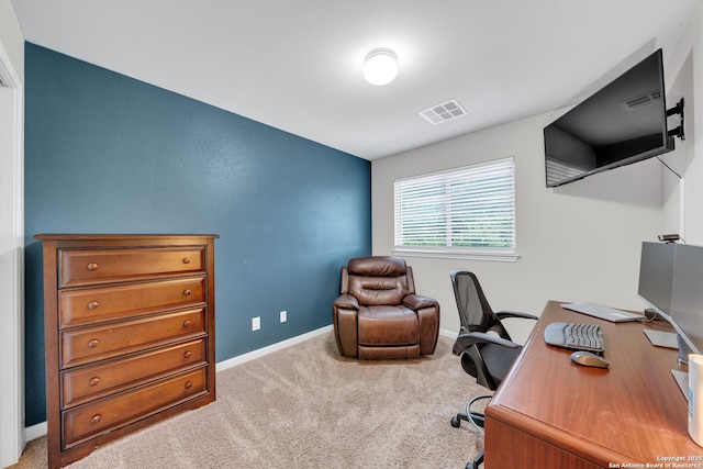 7702 Bit Cir, Elmendorf, TX 78112 - home office featuring baseboards and carpet flooring