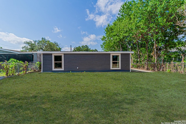 4935 Bartmer Ave, San Antonio, TX 78228 - back of house featuring a fenced backyard