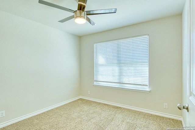 13351 Welsh Pony, San Antonio, TX 78254 - unfurnished room featuring carpet, baseboards, and ceiling fan