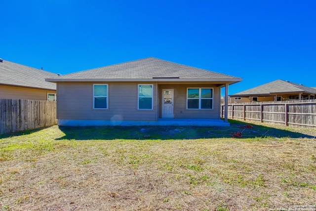 13351 Welsh Pony, San Antonio, TX 78254 - back of house with a patio area and a shingled roof