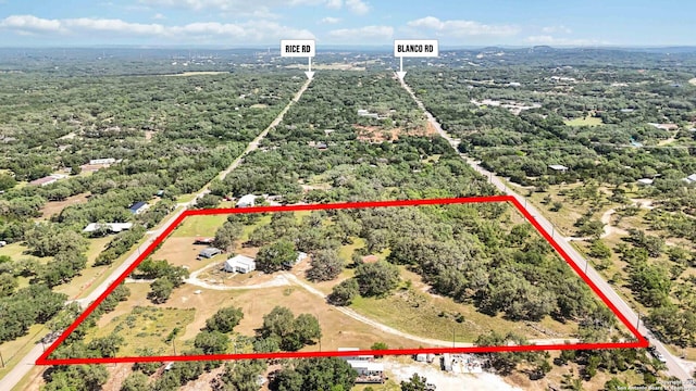 30951 Blanco Rd, Bulverde, TX 78163 - aerial view of property's location featuring property parcel outlined