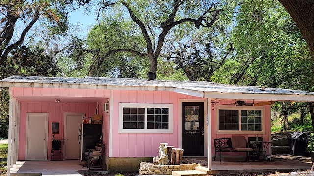 12151 Park Road 37, Lakehills, TX 78063 - view of outdoor structure with an attached carport
