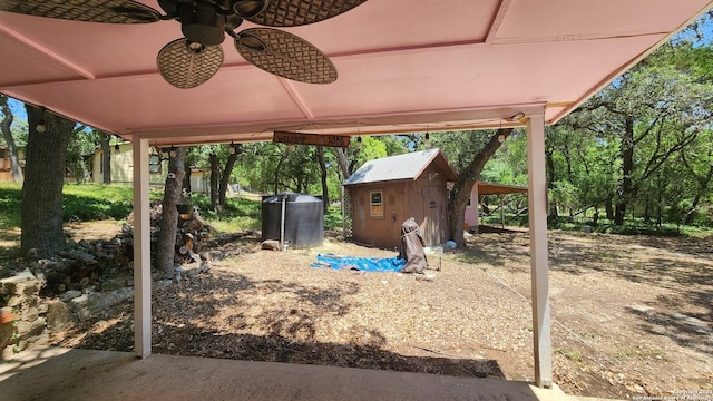 12151 Park Road 37, Lakehills, TX 78063 - view of yard featuring ceiling fan