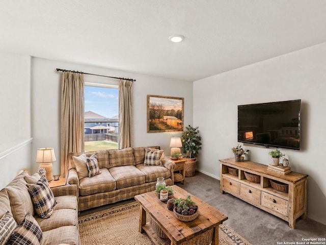 3175 Wild Indigo, New Braunfels, TX 78130 - carpeted living room featuring baseboards