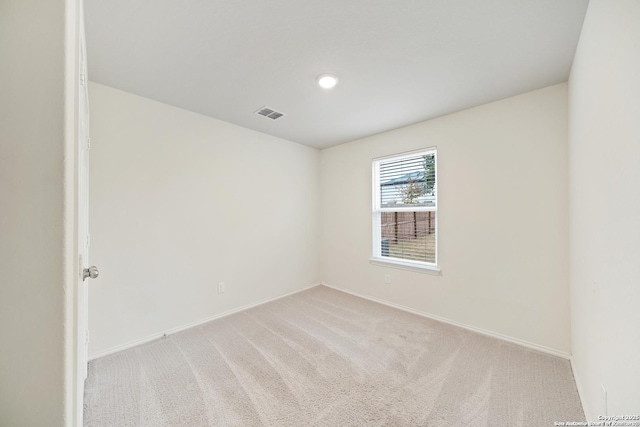 7341 Yucca Pl, San Antonio, TX 78253 - empty room featuring light colored carpet, baseboards, and recessed lighting