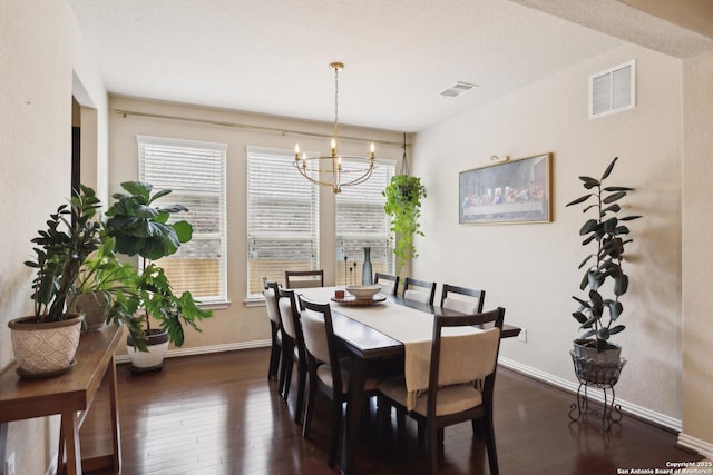 32003 Cast Iron, Bulverde, TX 78163 - dining room featuring hardwood / wood-style floors, baseboards, and a chandelier