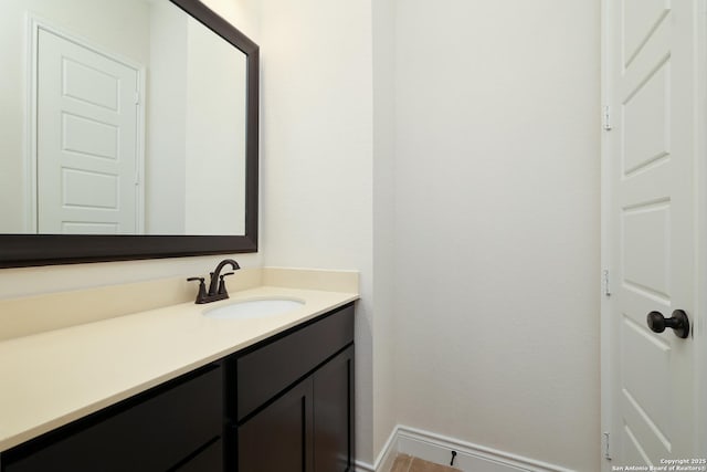 24321 Downhill Lie, San Antonio, TX 78261 - bathroom featuring vanity and baseboards