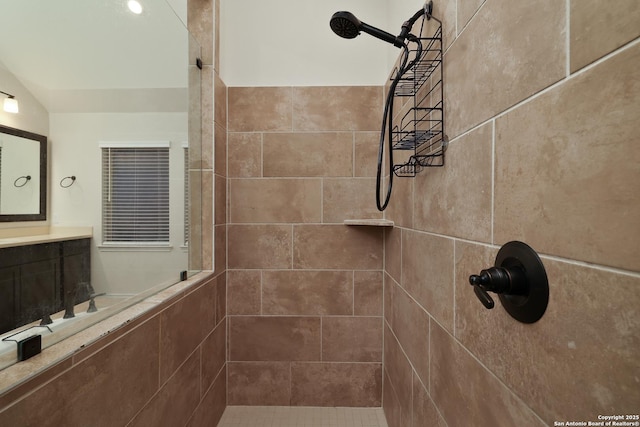 24321 Downhill Lie, San Antonio, TX 78261 - full bathroom with tiled shower and vanity