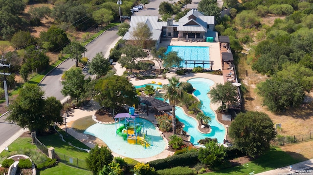 24321 Downhill Lie, San Antonio, TX 78261 - view from above of property with a pool