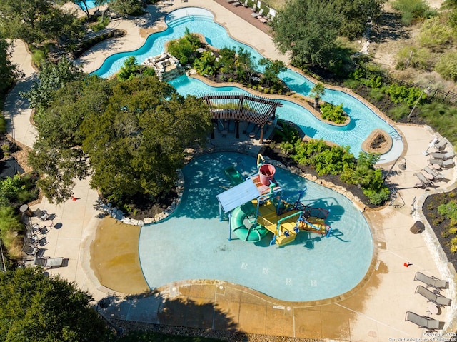 24321 Downhill Lie, San Antonio, TX 78261 - bird's eye view of a pool area