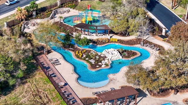 24321 Downhill Lie, San Antonio, TX 78261 - aerial view of a pool