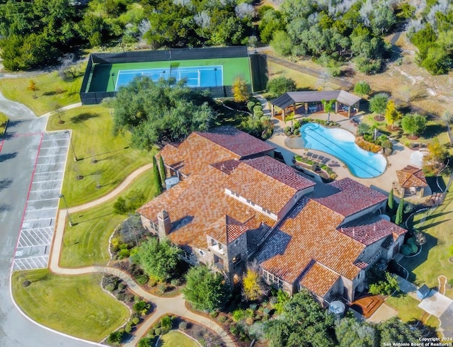 23350 Grande Vis, San Antonio, TX 78261 - bird's eye view of a pool area