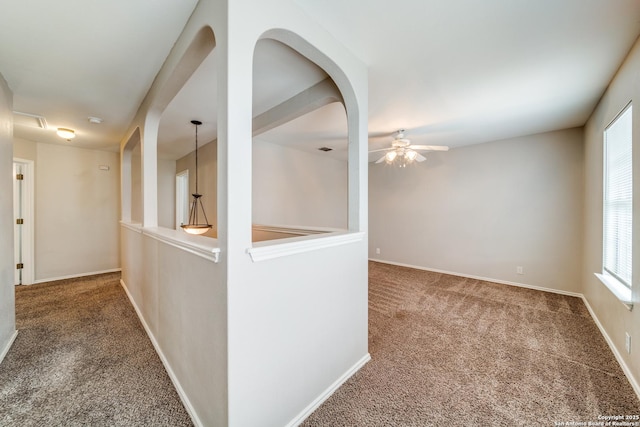 6926 Lunar Way, San Antonio, TX 78109 - hall with carpet floors and baseboards
