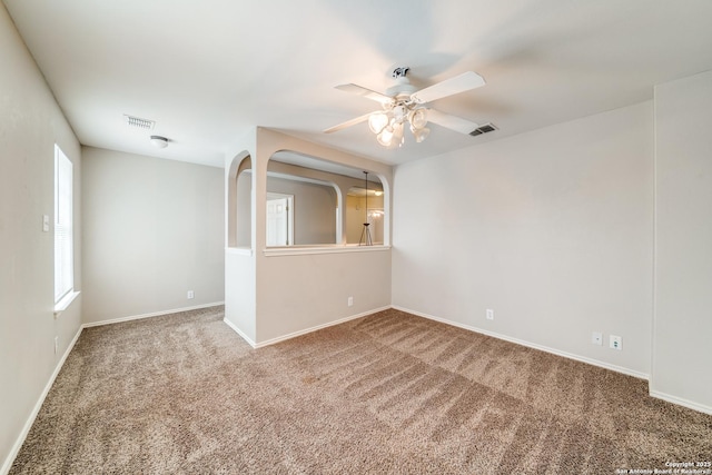 6926 Lunar Way, San Antonio, TX 78109 - carpeted empty room with ceiling fan and baseboards