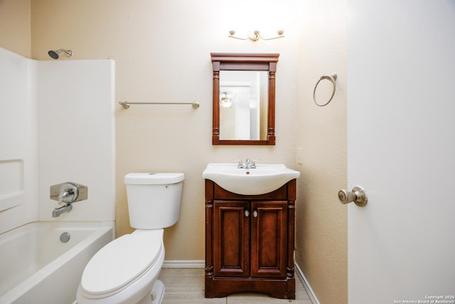 3702 Candlebluff, San Antonio, TX 78244 - bathroom with vanity, toilet, and shower / bath combination