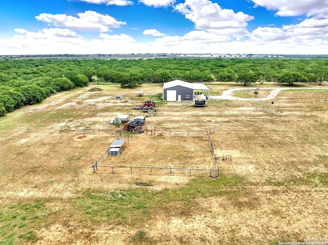 757 Joy, Floresville, TX 78114 - overview of rural landscape featuring a forest