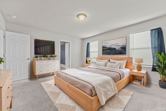 7115 Mesa Clfs, Converse, TX 78109 - bedroom featuring carpet floors and a textured ceiling