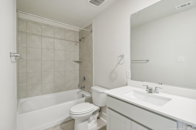 11554 Cottage Pt, San Antonio, TX 78254 - full bathroom with toilet, vanity, and bathing tub / shower combination