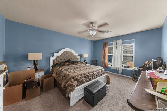 5602 Casa Martin, Katy, TX 77449 - bedroom with carpet floors and ceiling fan