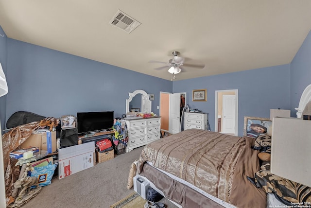 5602 Casa Martin, Katy, TX 77449 - carpeted bedroom with a ceiling fan