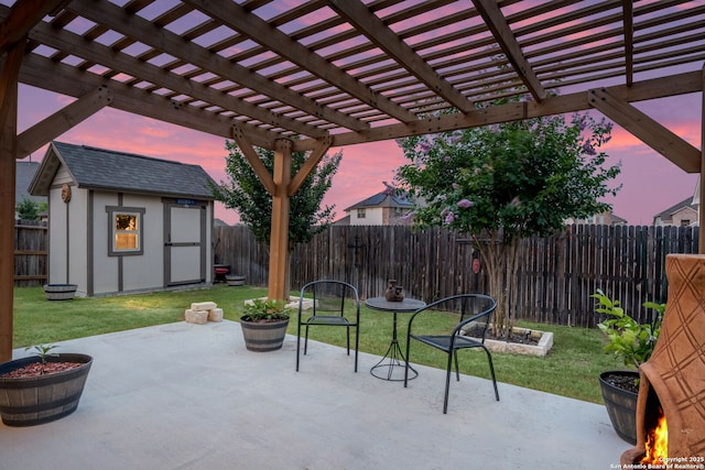 10128 Bussang, Schertz, TX 78154 - patio terrace at dusk featuring a patio