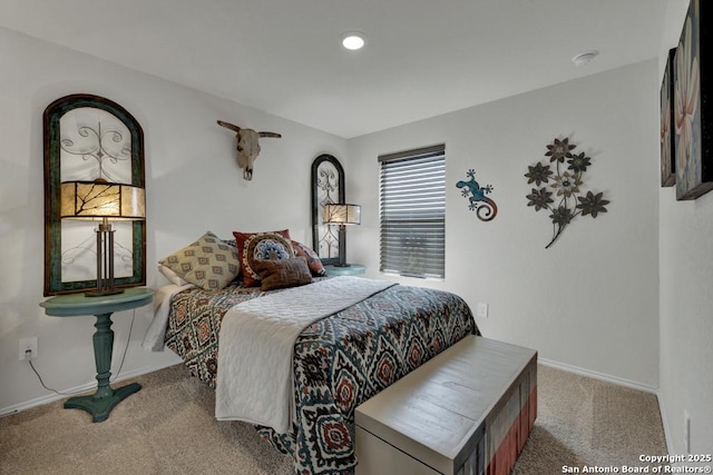 437 Signe, Seguin, TX 78155 - carpeted bedroom featuring baseboards and recessed lighting