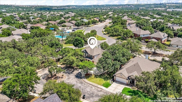 2630 Starlight Ct, San Antonio, TX 78261 - aerial perspective of suburban area