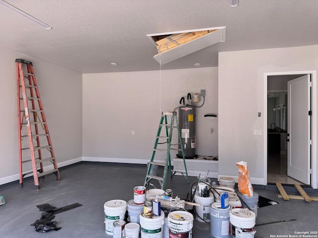 15609 Fox Ln, Selma, TX 78154 - garage with water heater and baseboards